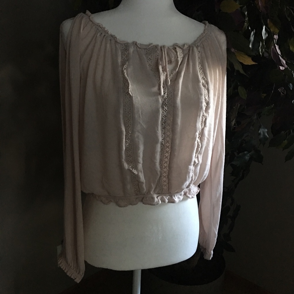 🔴🔴 3 For $10!!! 🔴🔴 Blush Pink Open Sleeve Top
